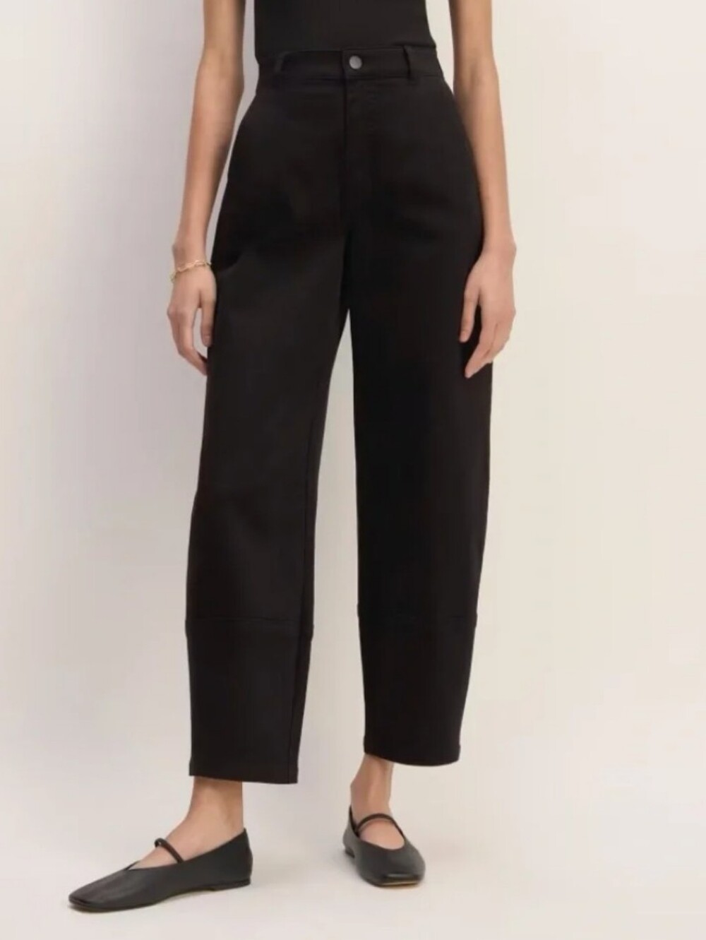 EVERLANE The Utility Barrel Pants in Black Sz 0